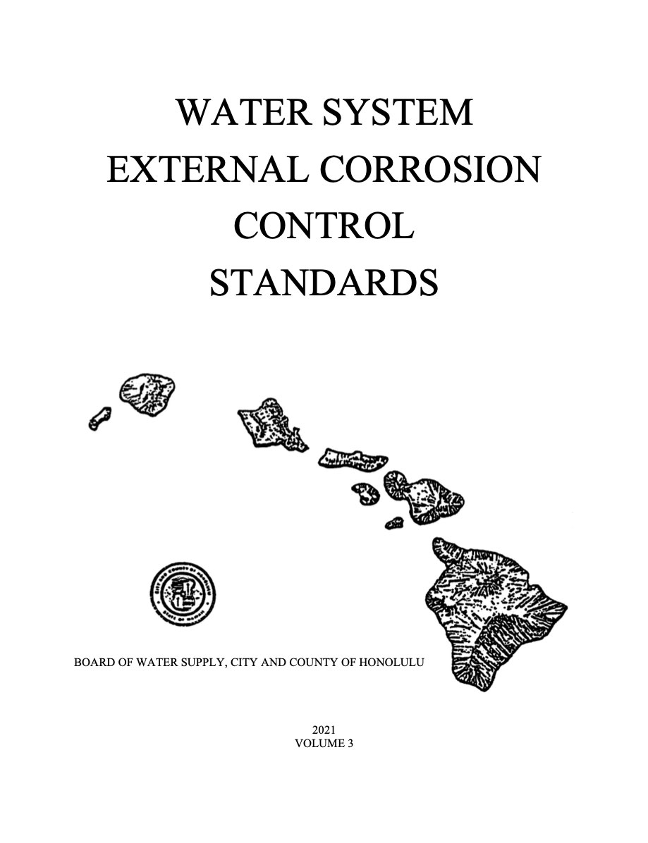 water system standards external corrosion control standards 2021