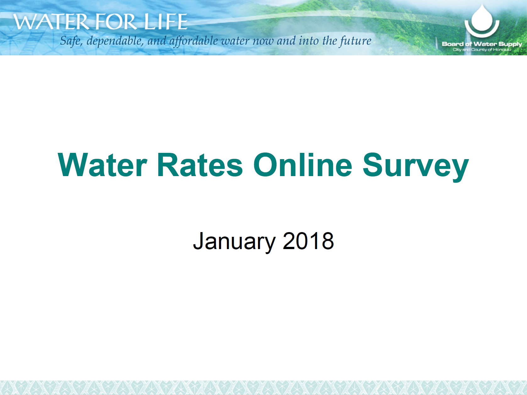 bws online water rates survey fall 2017