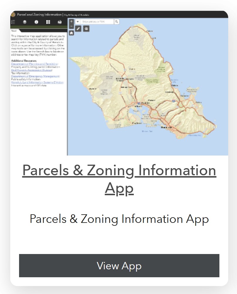 parcels and zoning information app
