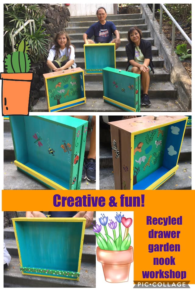 Recycled Drawer Garden Nook