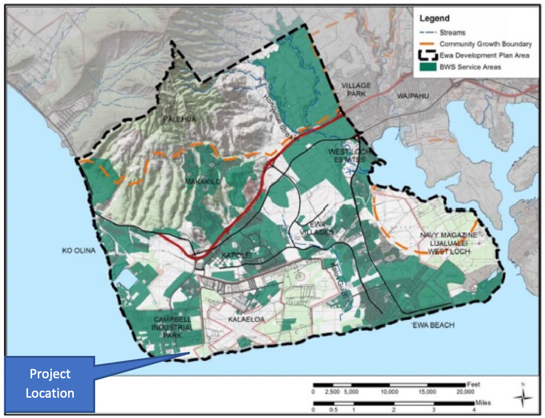 kalaeloa seawater desalination facility map location