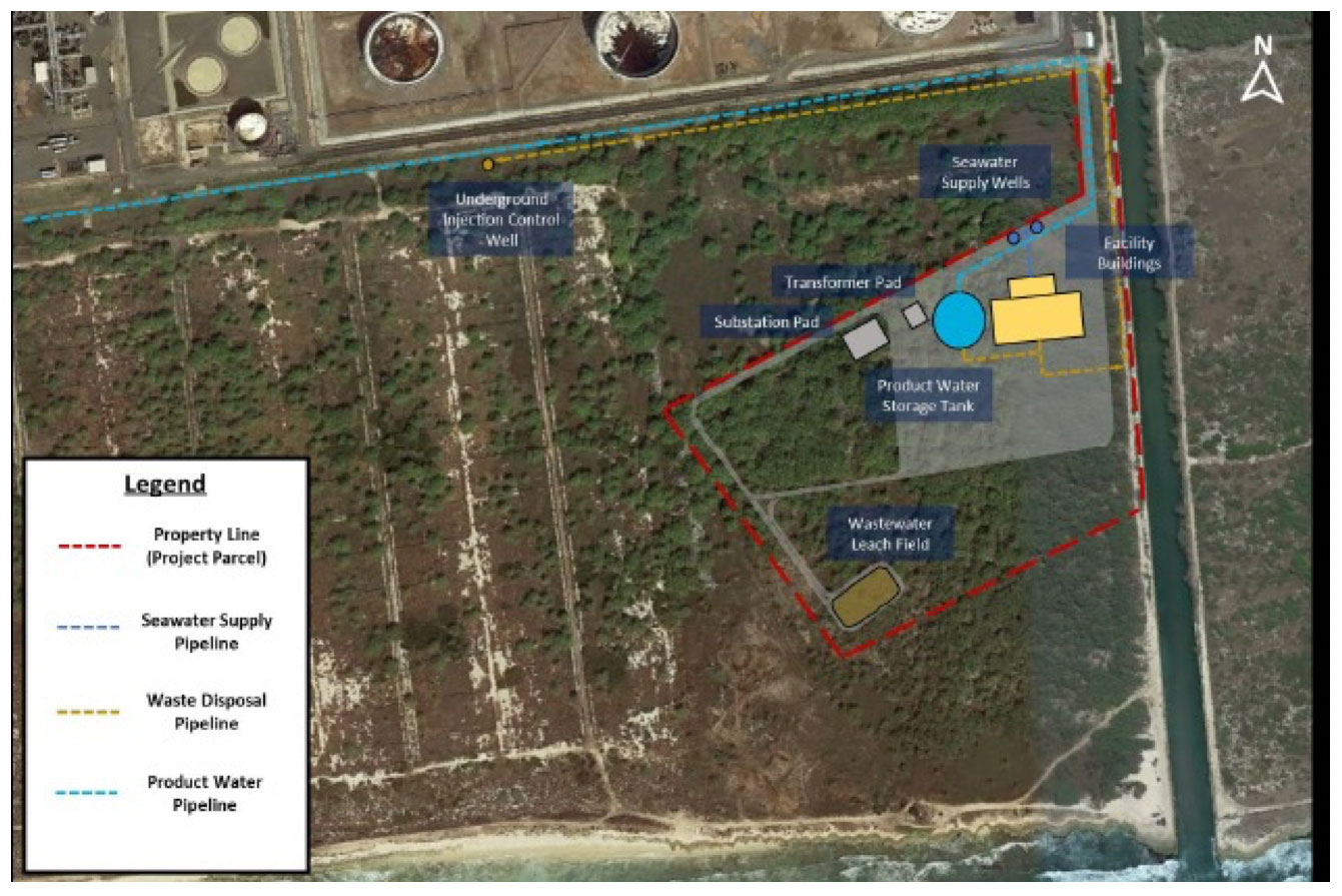kalaeloa seawater desalination facility site plan