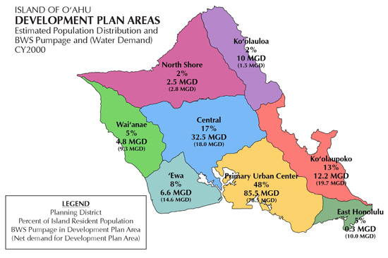 Oahu development plan areas