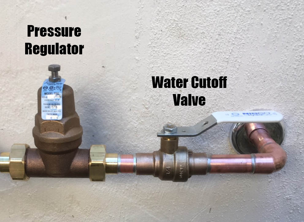 cutoff valve and regulator