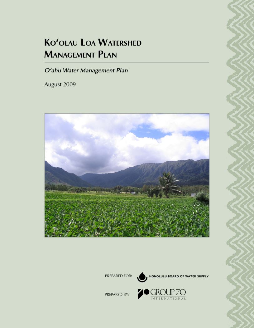 koolau loa watershed management plan