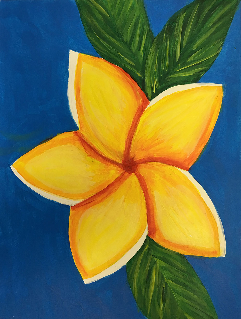 painting plumeria