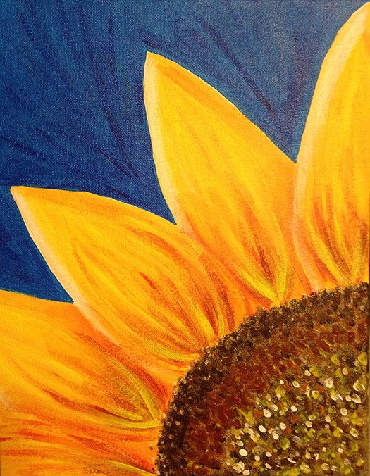 sunflower garden art workshop