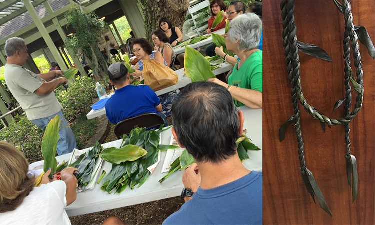 ti leaf lei workshop