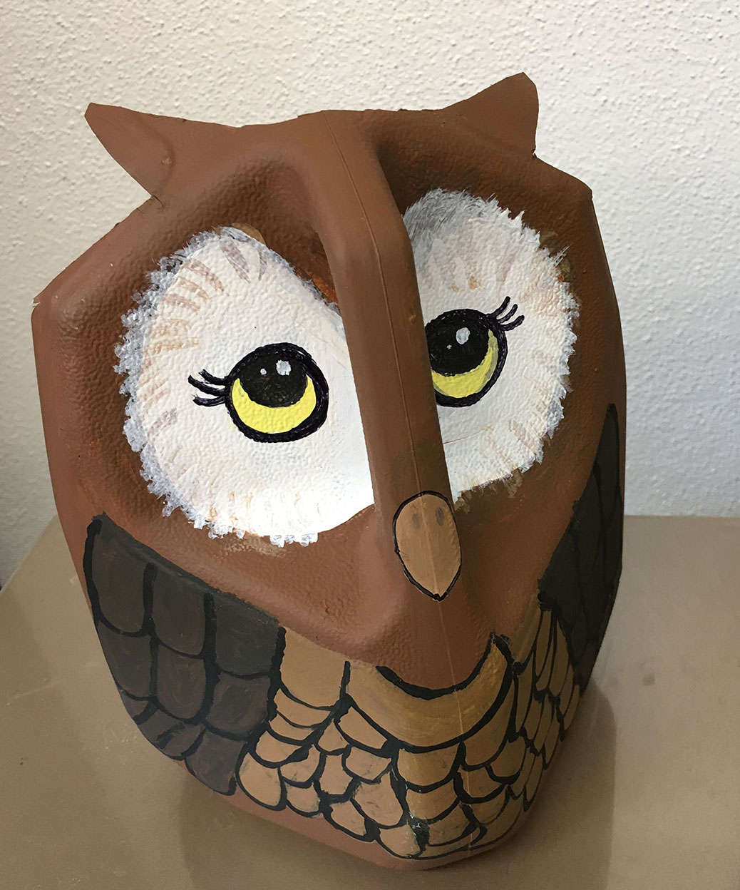 whimsical reusable owl planter