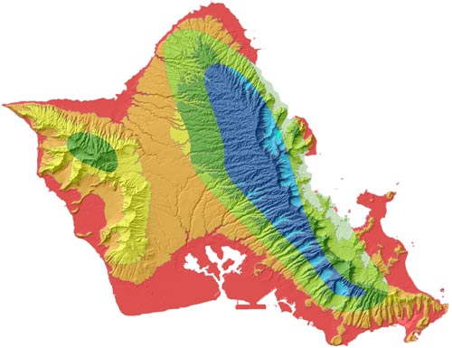 oahu planting guide vegetation map