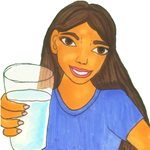 boy drinking water