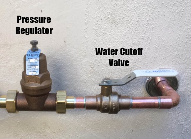 knife cutoff valve and regulator
