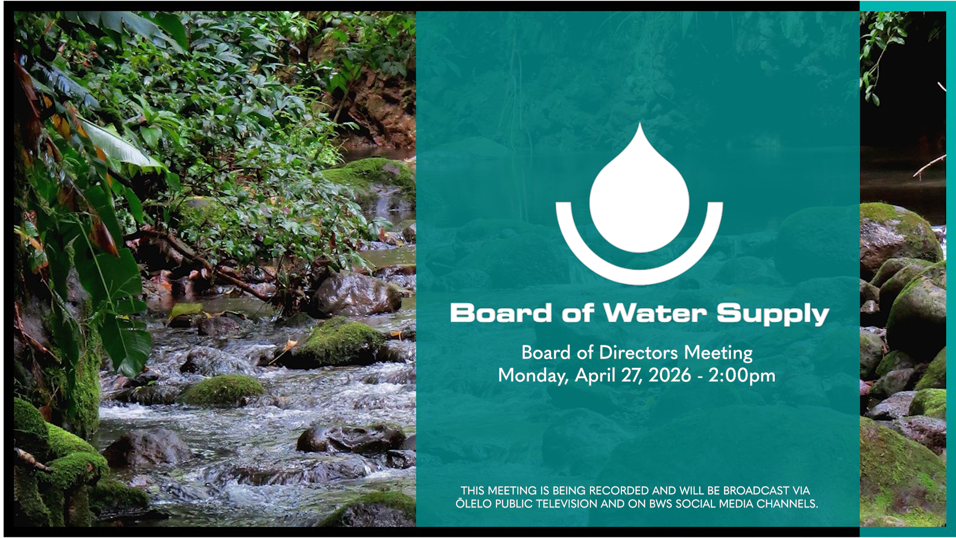 April 27, 2026 BWS Board Meeting