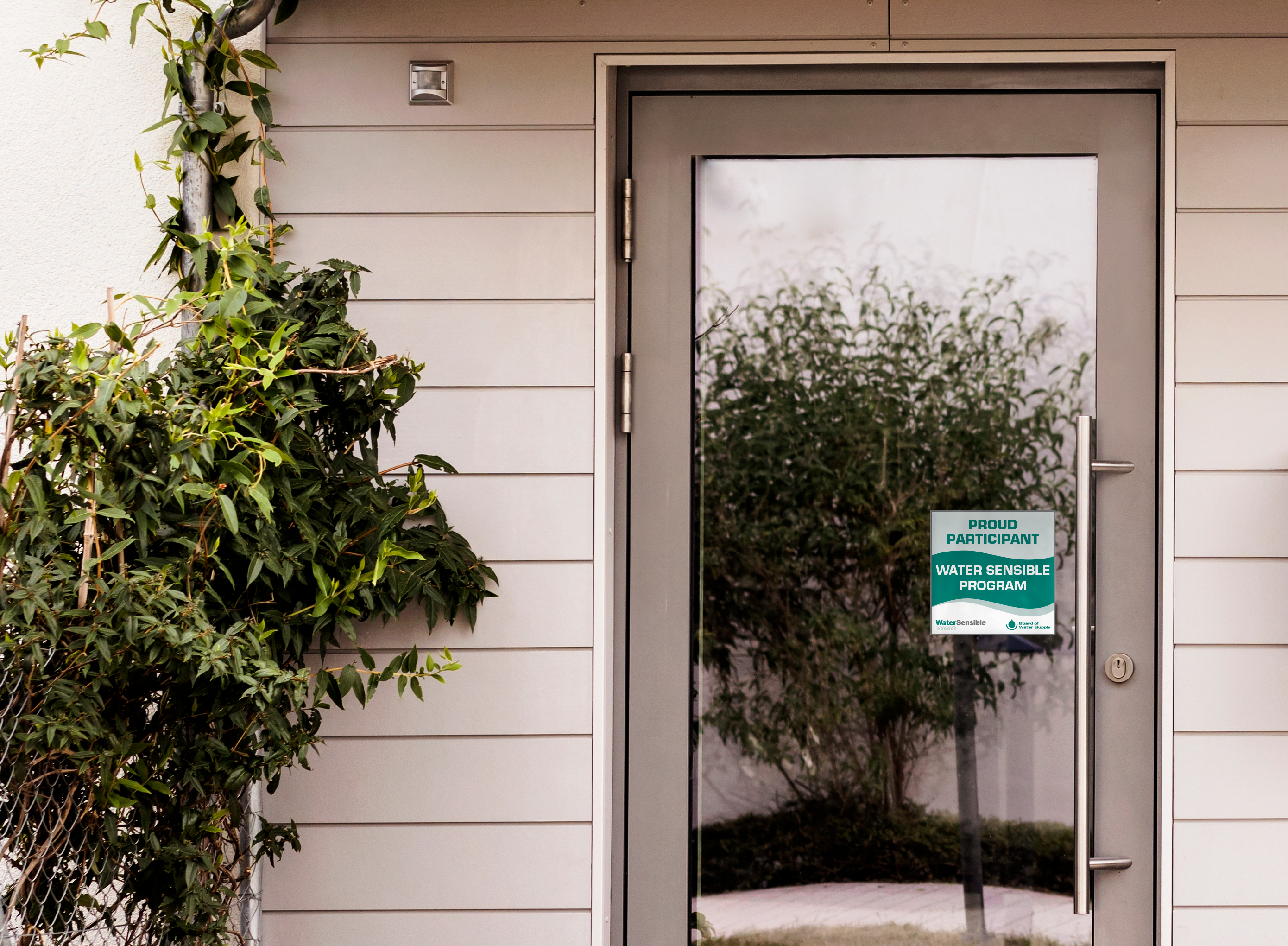 water sensible door cling for multifamily buildings