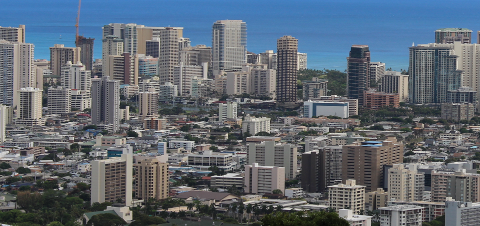 Honolulu city skyline